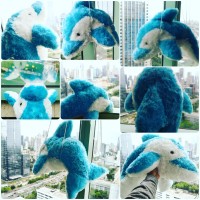 Boneka mainan anak hewan air laut Si lumba lumba /dolphin big size SNI