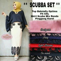 KEBAYA MUSLIM KEBAYA MODERN SETELAN BATIK WANITA SCUBBA SET