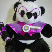 Jual Boneka Wisuda Panda Kaca mata |Hadiah wisuda Boneka | Kado Wisuda Murah