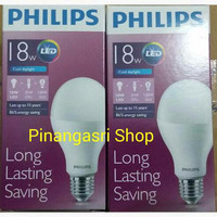 Lampu LED Philips 18 watt Bohlam 18w / Philip Putih 18 w Bulb LED 18wa