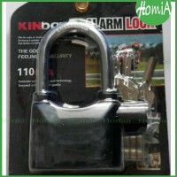 Jual Gembok Alarm Kinbar Hitam Ring Panjang (12 cm) Murah