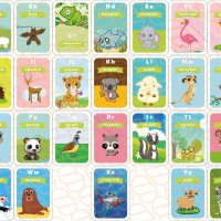 Jual KARTU BELAJAR BAYI & ANAK ALFABET HEWAN / FLASH CARD ANIMAL ALPHABET Murah