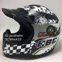 Helm Cakil Retro Hitam Fast Easy new Black