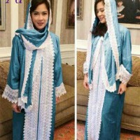 Gamis Setelan Nayla Biru