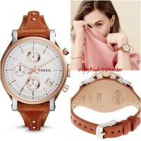 Jam Tangan Boyfriend Fossil ES3837 Silver Rose Gold