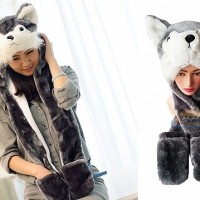 Jual Panda Hat Syal Panjang (Animal Hat / Topi Hewan) Murah