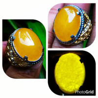 Jual Cincin Batu Giok Kuning Sunkist Top Quality Murah