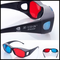 Jual KACAMATA 3D / KACA MATA / GLASSES nVidia Frame plastik Vision Red Cyan Murah