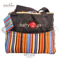 Tas Bayi Baby Scots Diaper Bag Baby 2 Go B2GODB05 - Oranye