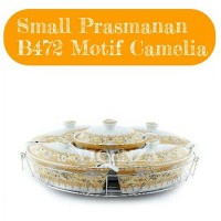 Jual B472. SMALL PRASMANAN VICENZA MOTIF LILY DAN CAMELIA. Murah