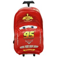 Jual Tas Sekolah Trolley Ransel 3D Troli Anak TK Cars McQueen Murah