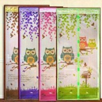 Jual tirai magnetik motif burung hantu owl Murah