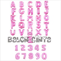 Jual Balon Foil Huruf Dan Angka Warna Pink Murah
