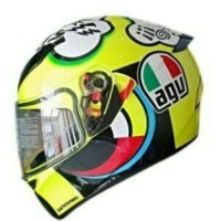 Helm Motor Full Face Fullface AGV K3 SV Rossi VR46 Misano Original