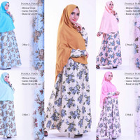 Gamis Syahla Set Syari Ori Alice Longdress Maxi + Khimar Jumbo