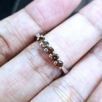 Cincin wanita berlian eropa fancy coca cola ikat perak handmade