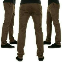 Jual Celana Chino coklat Tua Chino DC Celana Panjang Pria SlimFit Murah