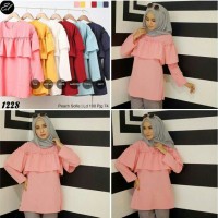BESTIE BLOUSE 1228 - Atasan Muslimah Terkini Grosir Peach Sofie