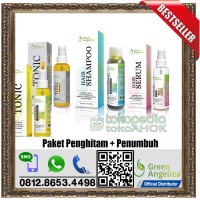 Jual PAKET PENGHITAM + PENUMBUH RAMBUT GREEN ANGELICA | LEBIH HEMAT 70.000 Murah