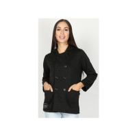 Jaket Wanita / Mantel / Fashion Wanita / Casual / Trendy MKCx346 Black