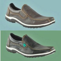 Jual TERMURAH ! SEPATU SLIP ON PRIA CASUAL KICKERS KULIT ASLI 100% B