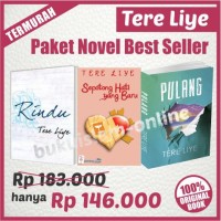 PAKET NOVEL TERE LIYE!! 3 Novel : Pulang, Rindu, Sepotong H