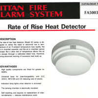 Nittan Rate Of Rise Heat Detector ( 2SC-LS ) Fire Alarm System