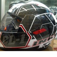 Helm INK CL 1 Motif Hexagon CL1 Double Visor Fullface Original
