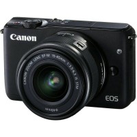 New Kamera Mirrorless Canon EOS M10 Black Hitam Lensa 15-45mm Garansi
