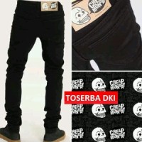 Jual CELANA JEANS PANJANG PRIA CHEAPMONDAY SKINNY HITAM N47 Murah