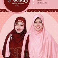 Jual Jilbab instan bolak balik Pricilla bergo syari (size L) Murah