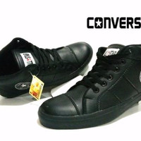 Sepatu Casual / Sepatu Converse All Star Semi Kulit Untuk Pria Wanita