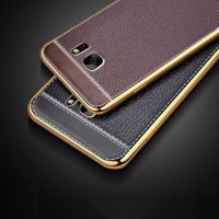 TPU Leather metal bumper case Samsung galaxy Note 5