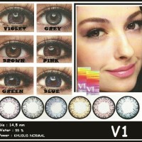 Softlens V1 Xpose / Soft Lens V satu Water 55% dia 14.5mm Colour Lens