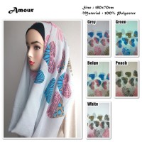 Jual Amour | Love Heart | Ombre Viscose | Hijab/Jilbab/Pashmina/Kerudung Murah