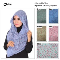 Jual Chica | Bunga | Ombre Viscose | Hijab/Jilbab/Pashmina/Kerudung/Scarf Murah