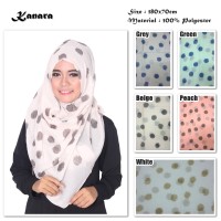 Jual Hijab/Jilbab/Pashmina/Kerudung Kanara | Ombre Viscose| Polkadot Murah