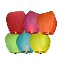 Jual lampion terbang fly sky lantern fire balon cocok untuk acara outbound Murah