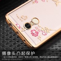 Jual Casing Silicon Flower Bling Diamond Cover Xiaomi Redmi Note 4 SoftCase Murah