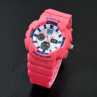 Ready Jam Tangan Casio Baby-G Bga-180 Kw Pink