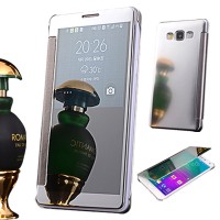 Jual FREE TEMPERED GLASS FLIP COVER MIRROR CASE AUTO LOCK J5 2016 CASING Murah