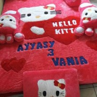 Jual Karpet Motif Hello Kitty Full Set Murah