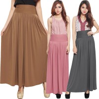 Jual Pleated Flare Maxi Skirt Murah