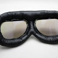 TERLARIS Kacamata Goggle Carting Aviator Aksesoris Motor Vespa, Scoote