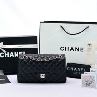Tas Chanel Classic 25 Lambskin Hitam GHW PL1112