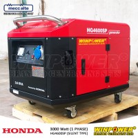 Genset / Generator Honda 3000 Watt, Silent Type (Winpower - HG4600SP)