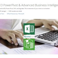 Jual video tutorial : Excel 2013 PowerPivot & Adv Business Intelligence Murah