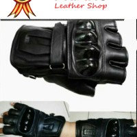 Jual Sarung Tangan Kulit Half Protector Mang Dedi Cirendang Terlaris Murah