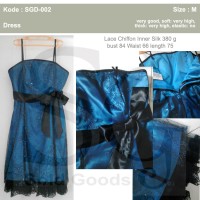 Jual Dress Lace Chiffon Inner Silk SGD-002 Murah