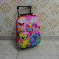 Jual Tas Trolley Anak Tk Fiber Little Pony 2Roda Murah